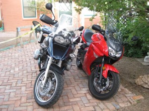 BMW GS and Ninja